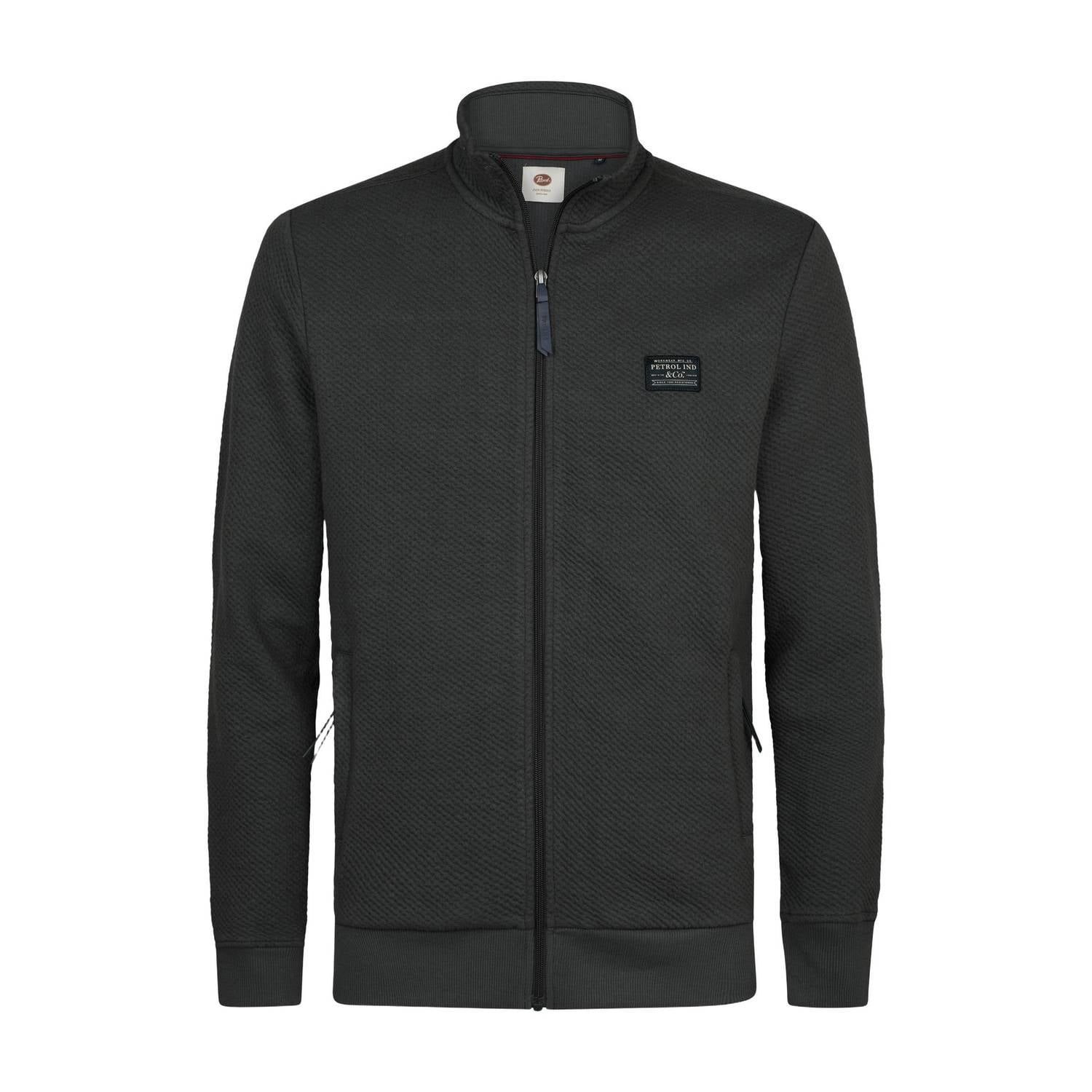 Petrol Industries sweatvest donkergroen