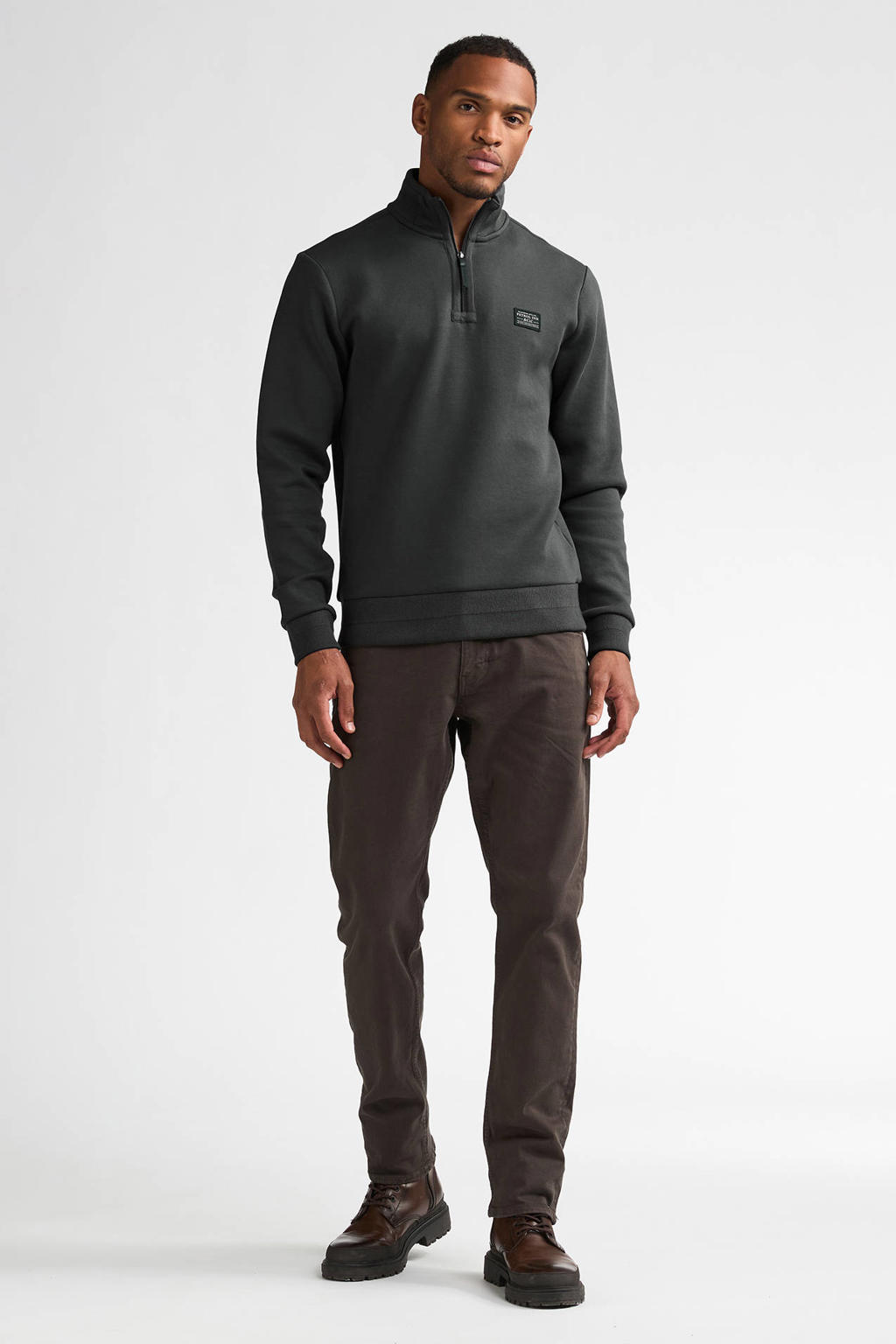 Petrol Industries regular fit sweater - steel green