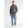Petrol Industries regular fit sweater met melée - deep black