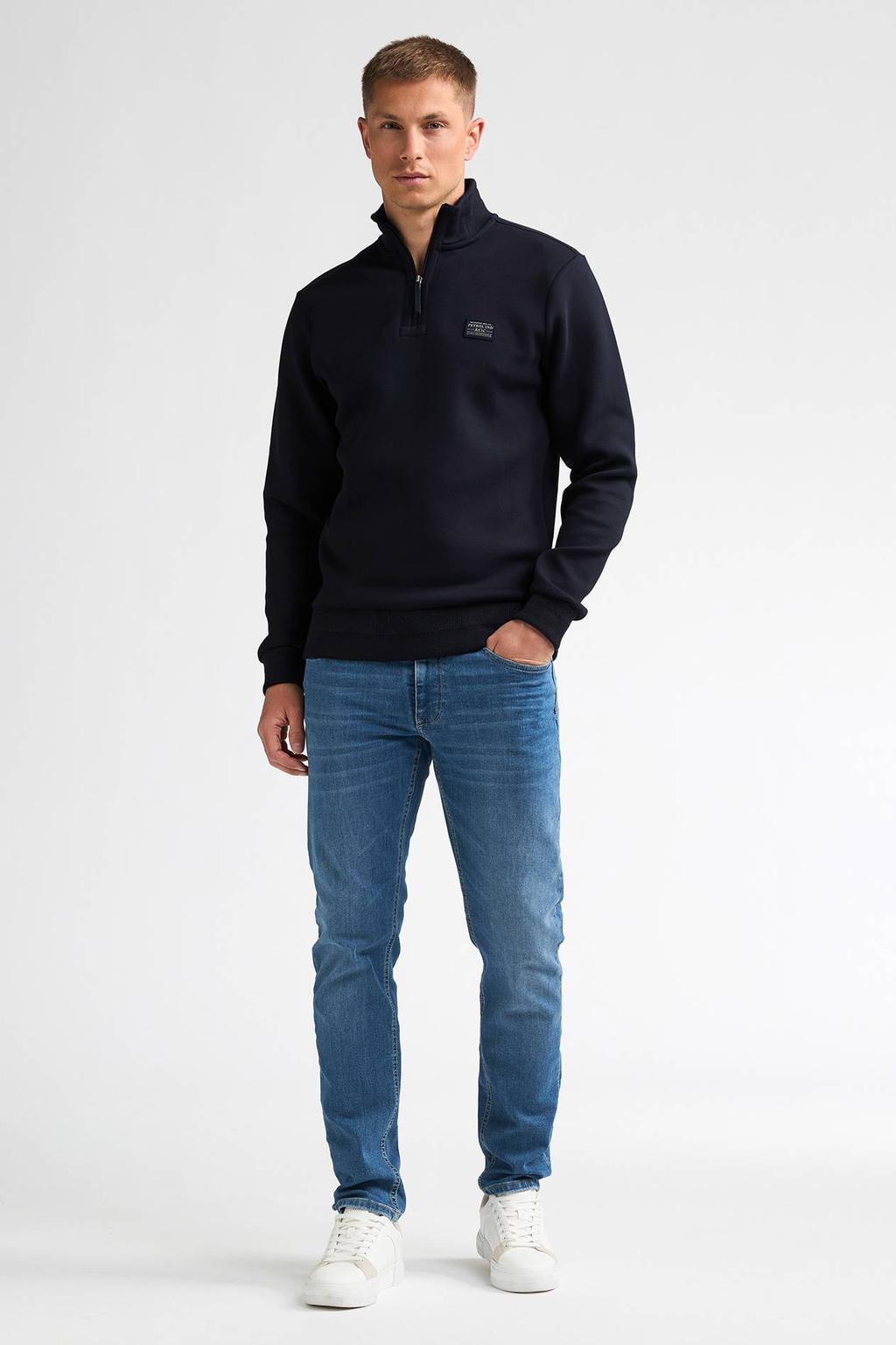 Petrol Industries regular fit sweater - donkerblauw