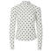 PIECES semi-transparante top met stippen - ecru