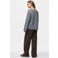 PIECES oversized gestreepte longsleeve - lichtblauw