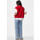 PIECES teddy gilet - rood