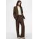 PIECES wide leg palazzo broek met krijtstreep - bruin
