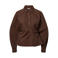 PIECES getailleerde blouse met plooien - bruin