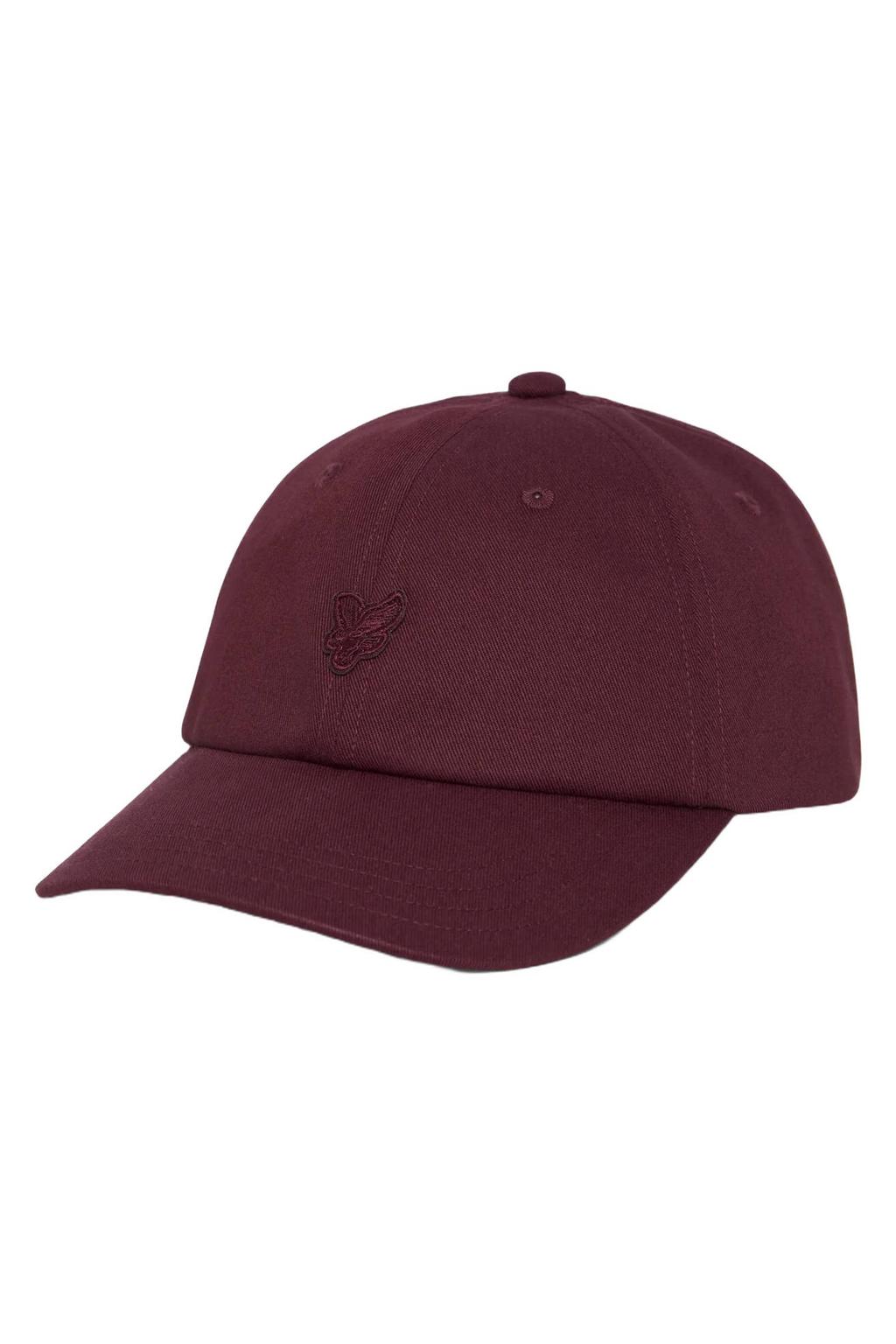 Lyle & Scott pet Tonal Eagle Baseball donkerrood