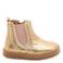 Bisgaard leren enkelboots - goud