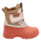 Bisgaard leren snowboots met profielzool - oranje/zilver