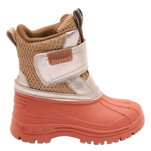 Bisgaard leren snowboots met profielzool oranje/zilver