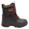 Bisgaard leren snowboots met profielzool - donkerbruin/blauw