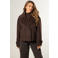 Giacomo trenchcoat met wol - donkerbruin