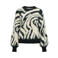 OBJECT rechtvallende gebreide trui met zebraprint - zwart