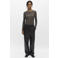 OBJECT wide leg casual broek - donkerbruin