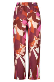 thumbnail: MS Mode viscose wide leg broek Plus Size met print - meerkleurig