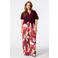 MS Mode viscose wide leg broek Plus Size met print - meerkleurig
