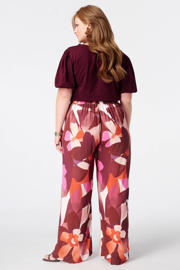 thumbnail: MS Mode viscose wide leg broek Plus Size met print - meerkleurig