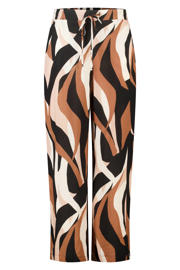thumbnail: MS Mode viscose wide leg broek Plus Size met print - meerkleurig