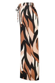 thumbnail: MS Mode viscose wide leg broek Plus Size met print - meerkleurig