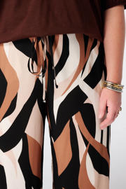 thumbnail: MS Mode viscose wide leg broek Plus Size met print - meerkleurig