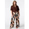 MS Mode viscose wide leg broek Plus Size met print - meerkleurig