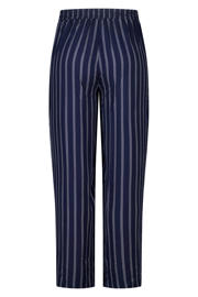 thumbnail: MS Mode viscose wide leg gestreepte broek Plus Size - blauw