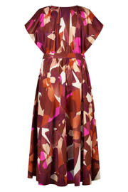 thumbnail: MS Mode jurk met ceintuur, Plus Size en print - meerkleurig