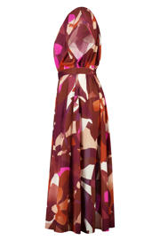 thumbnail: MS Mode jurk met ceintuur, Plus Size en print - meerkleurig