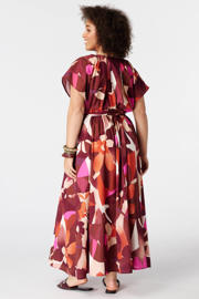 thumbnail: MS Mode jurk met ceintuur, Plus Size en print - meerkleurig