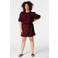 MS Mode skort Plus Size - donkerrood