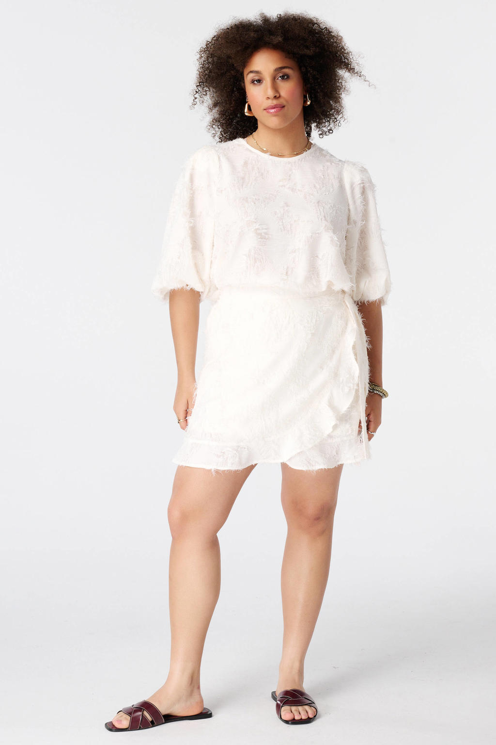 MS Mode top Plus Size - ecru