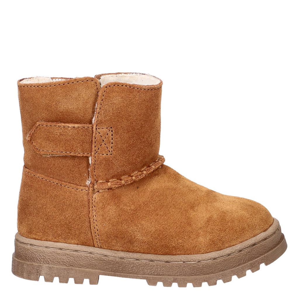 Nelson Kids suède enkelboots - cognac