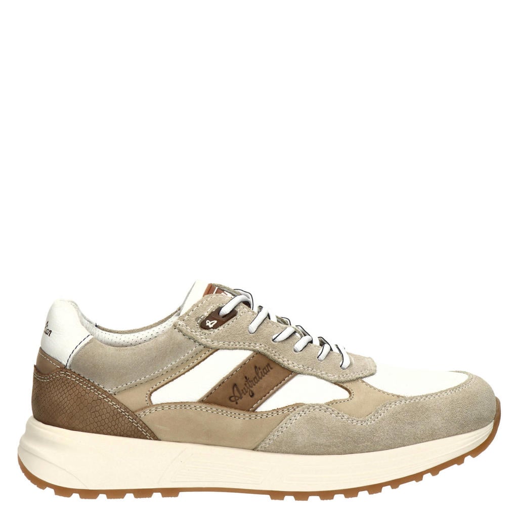 Australian Grants leren sneakers - beige/wit