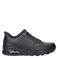 Skechers Hands Free Slip-Ins Uno imitatieleren sneakers met logo - zwart