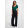 Morgan wide leg casual broek - donkerblauw