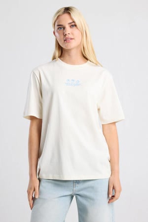T-shirt met backprint - ecru