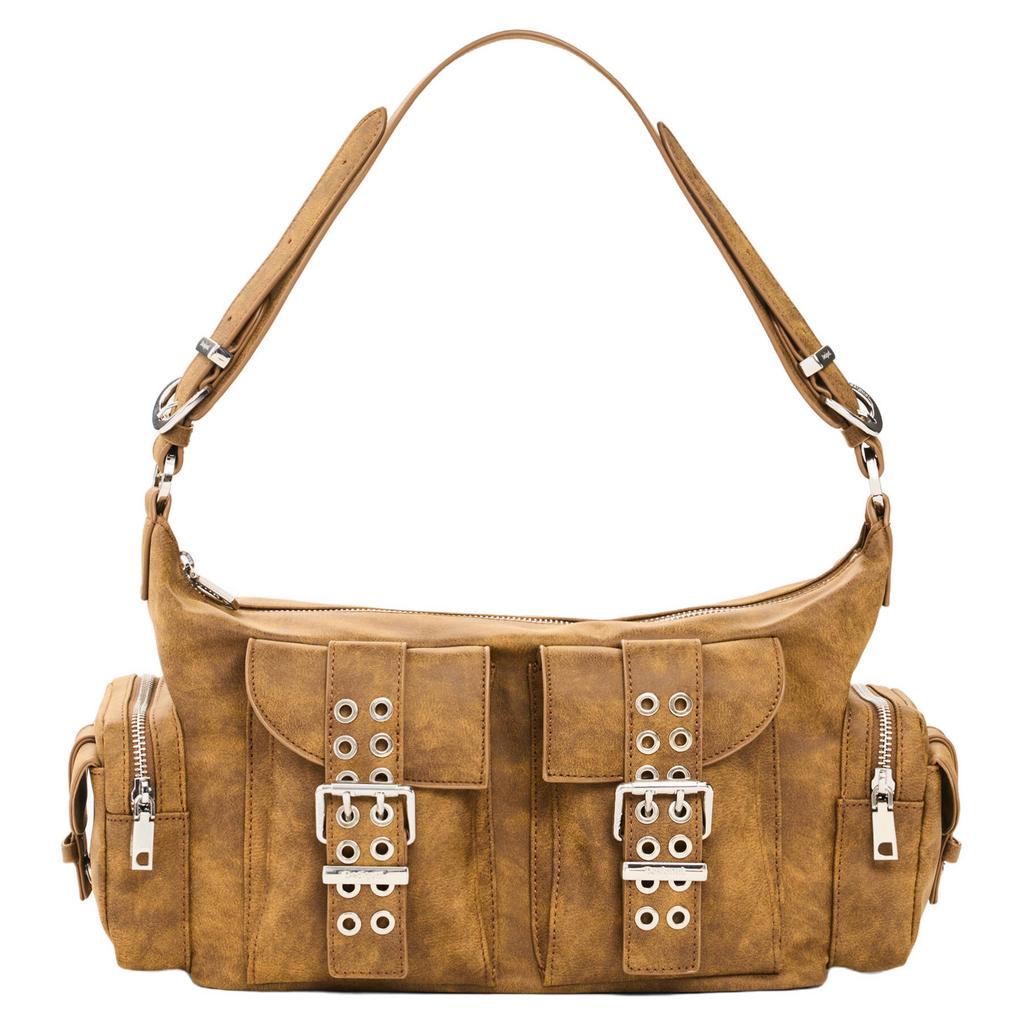 Desigual schoudertas camel