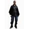 Desigual imitatieleren poncho - zwart