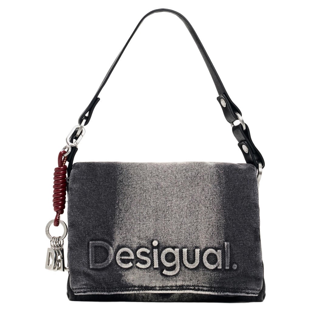 Desigual denim schoudertas grijs