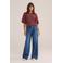 WE Fashion top met stippen - donkerrood
