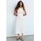 Mango midi zomerjurk - beige