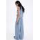 Mango wide leg gestreepte broek met linnen - blauw
