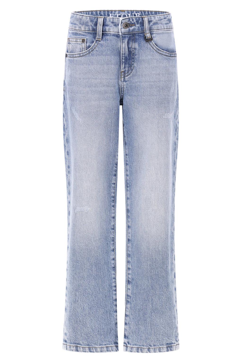 Light blue denim jongens Retour Jeans Manuel loose fit jeans van denim met regular waist en effen
