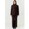 YAS regular blazer met linnen - donkerbruin