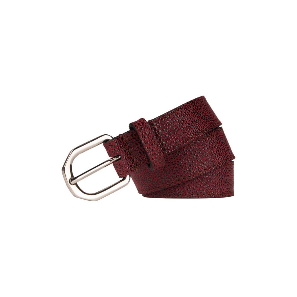 Legend leren riem bordeauxrood