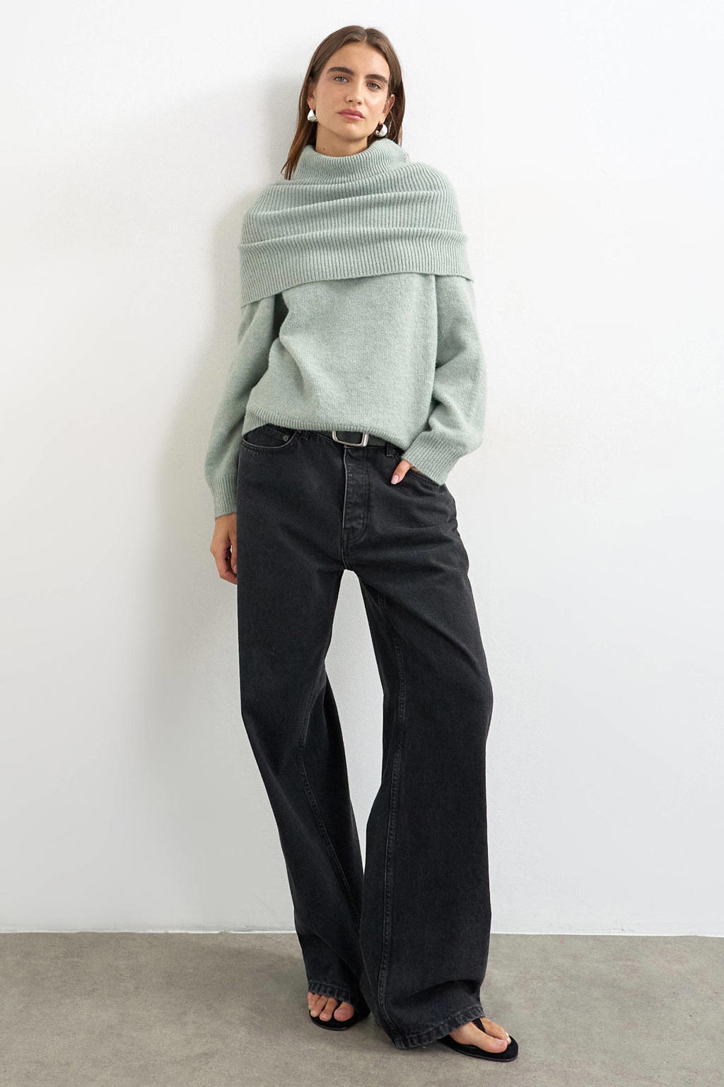 TOPSHOP gebreide top - lichtgroen