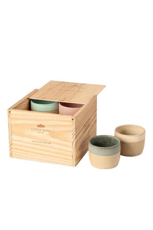 Koffiekopjes Arenito Multicolor 200 ml - 8 stuks - Gift box