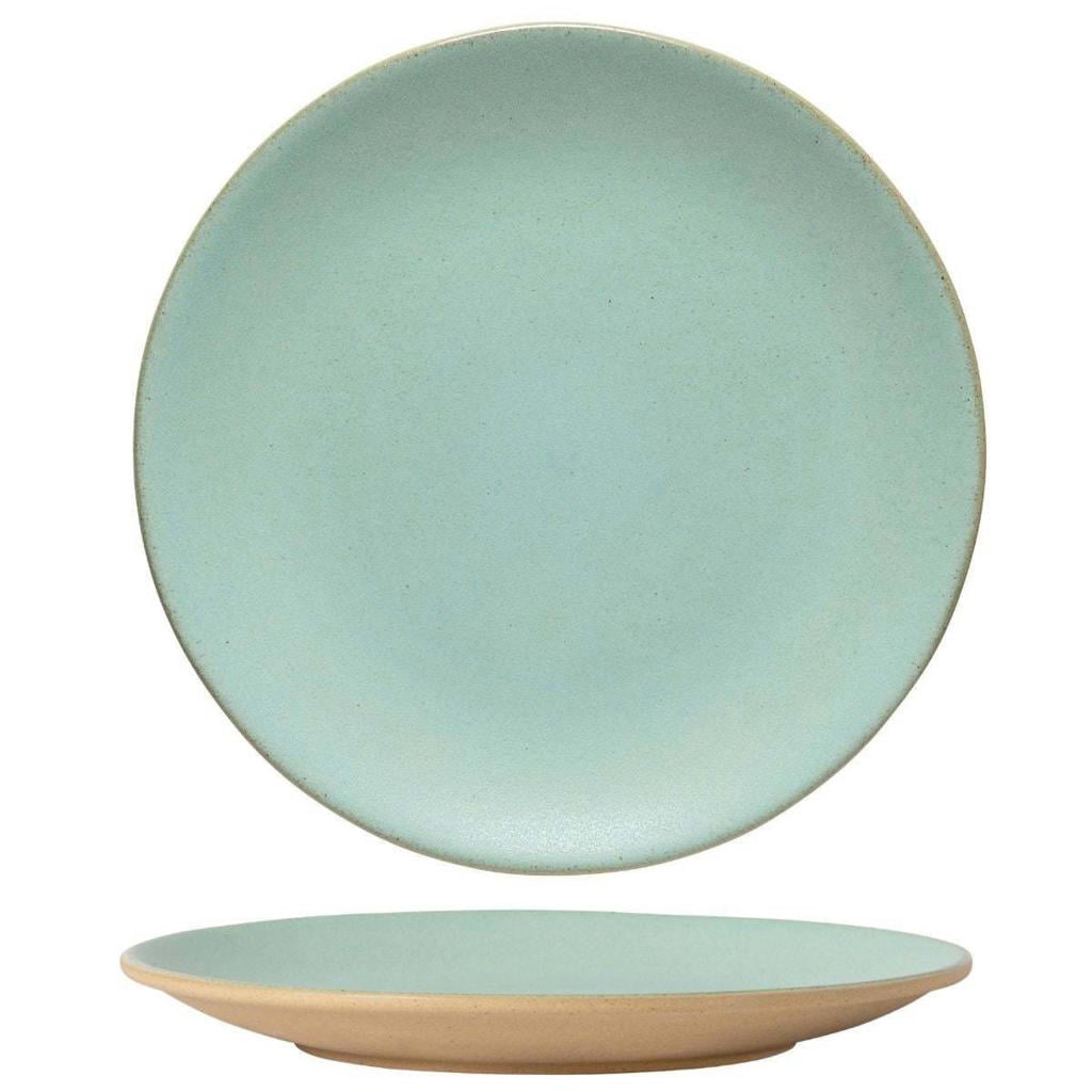 Costa Nova Dinerborden Arenito Aqua ø 28 cm - 6 stuks