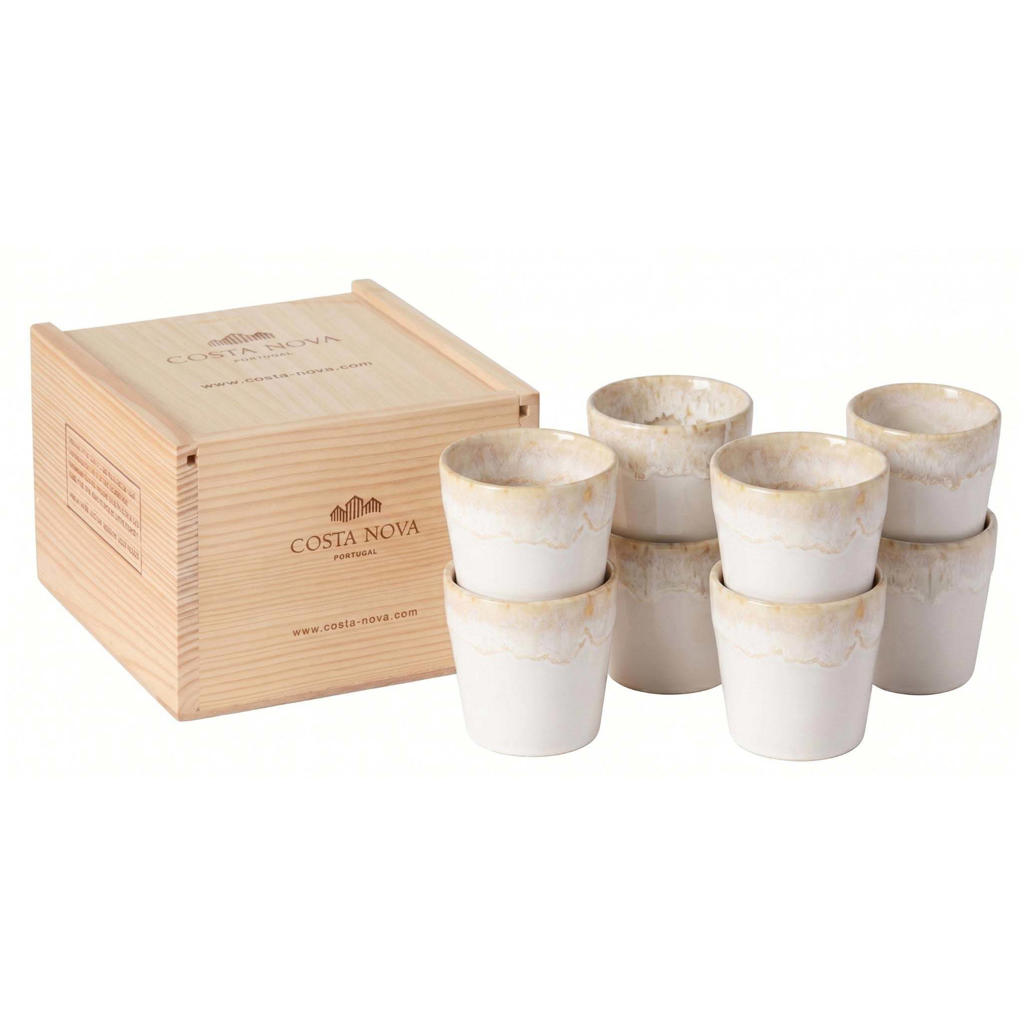 Costa Nova Espresso Kopjes Grespresso White 80 ml - 8 stuks - Gift box