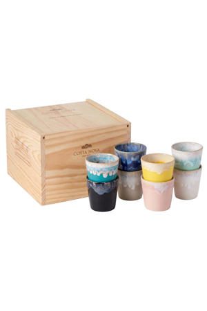 Koffiekopjes Grespresso Multicolor 190 ml - 8 stuks - Gift box