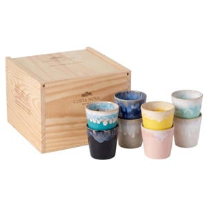 Koffiekopjes Grespresso Multicolor 190 ml - 8 stuks - Gift box